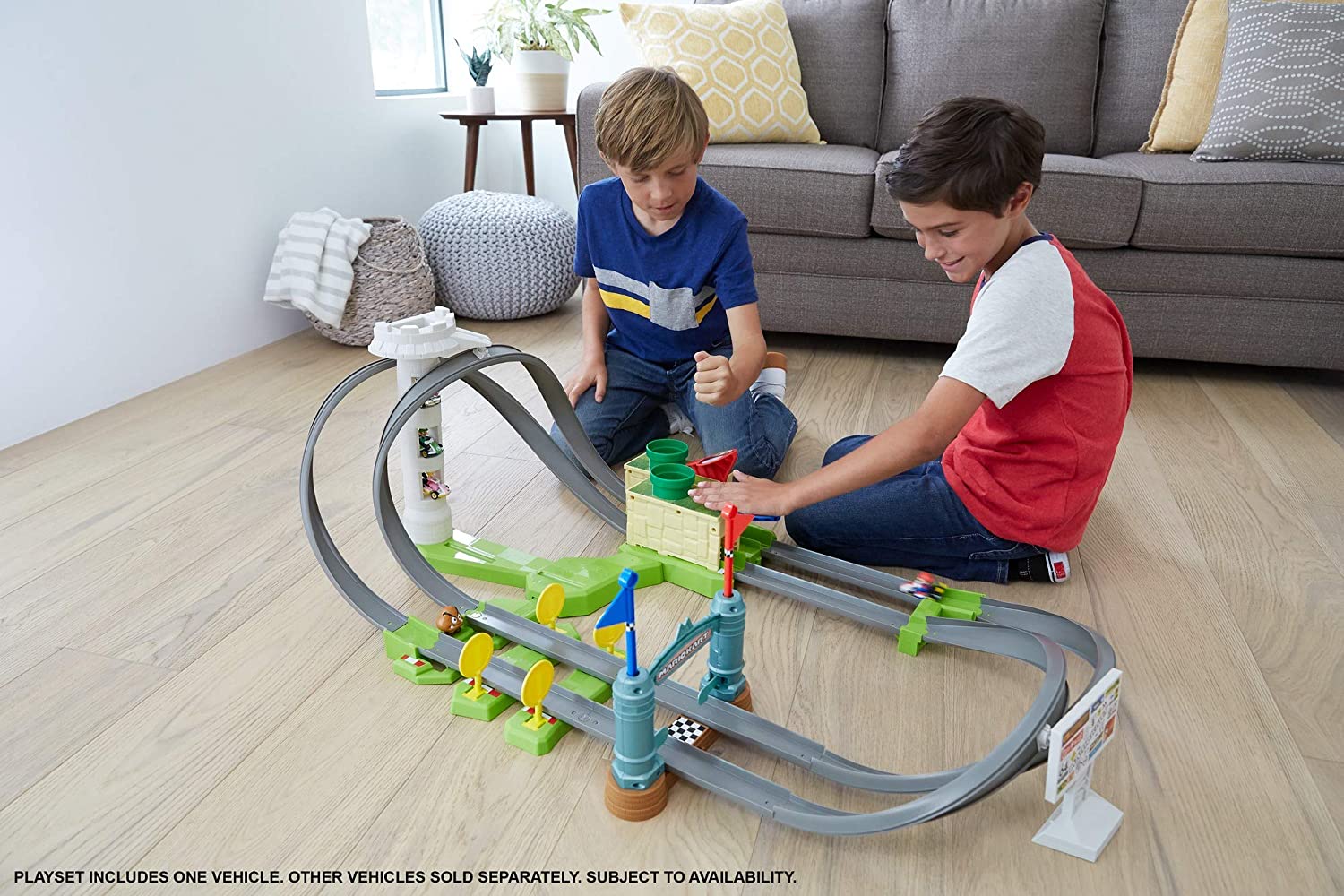 Buy Hot Wheels Mario Kart Circuit Lite Track Set with 1 Car | Yallatoys.com