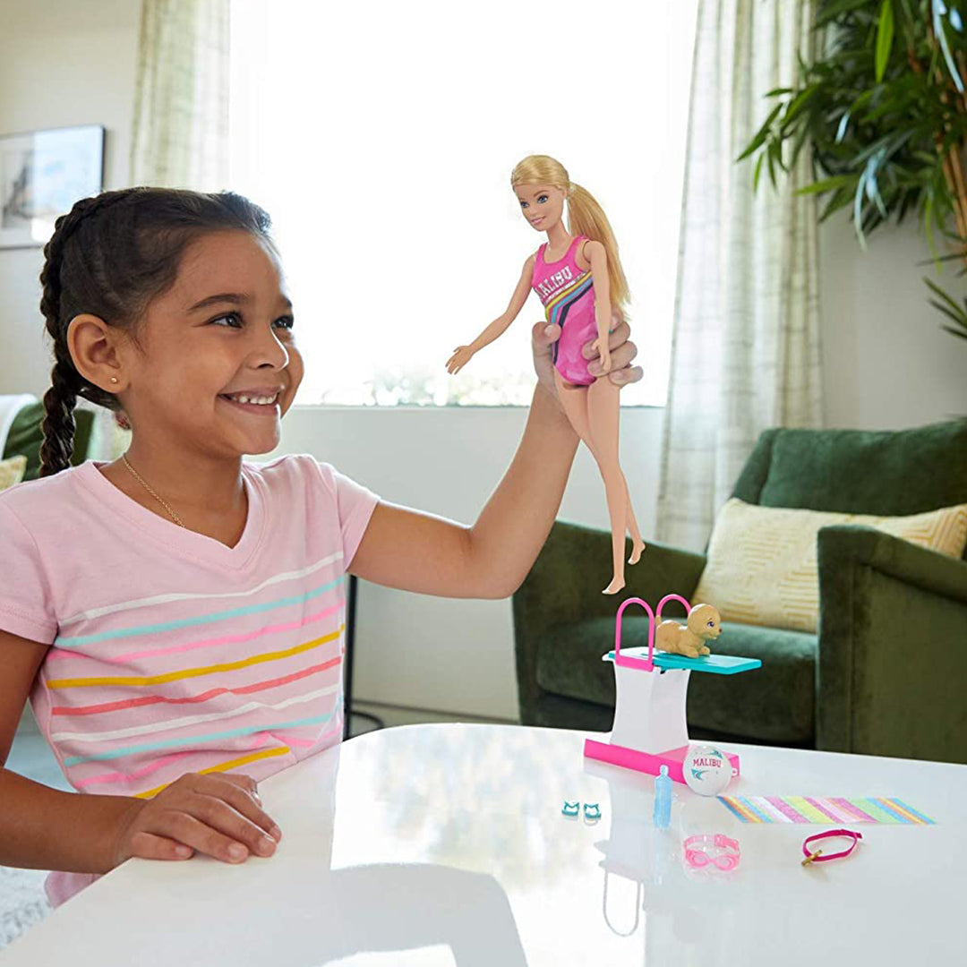 Buy Barbie Dreamhouse With Doll Adventures Swimn Dive Doll And Accessories | Yallatoys.com