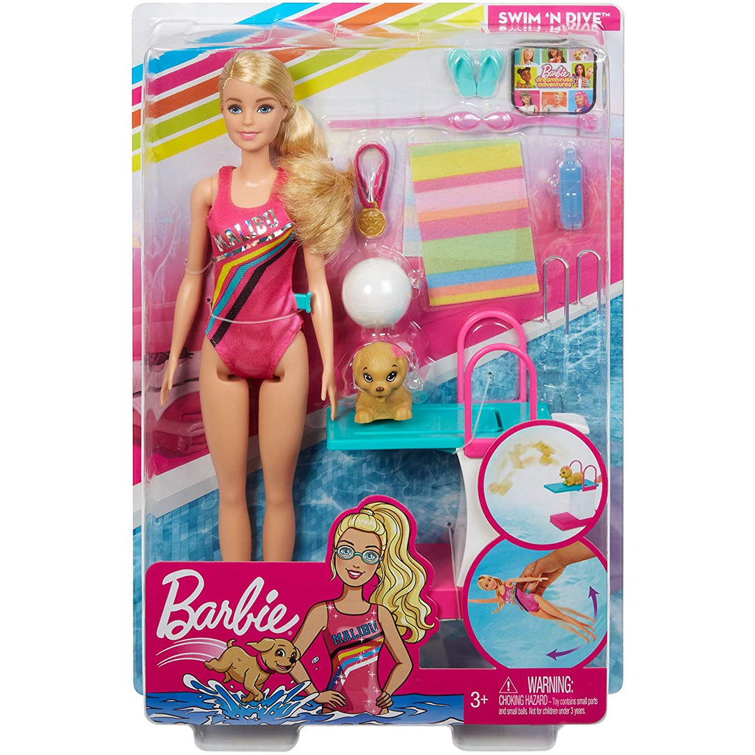 Buy Barbie Dreamhouse With Doll Adventures Swimn Dive Doll And Accessories | Yallatoys.com