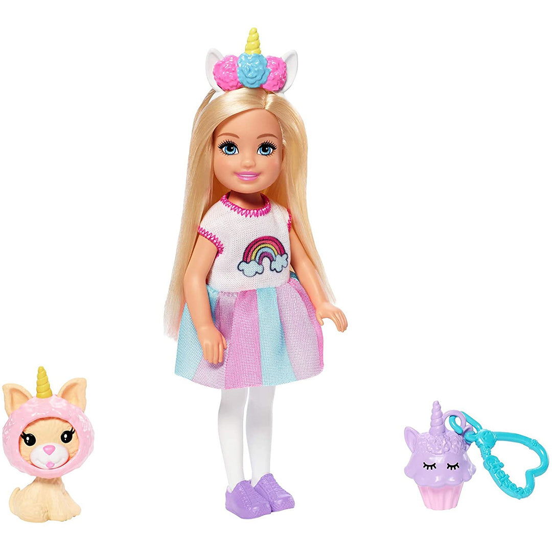 Buy Barbie Club Chelsea Dress Up Doll Wearing Costume With Pet (Sold Separately Subject To Availability) | Yallatoys.com