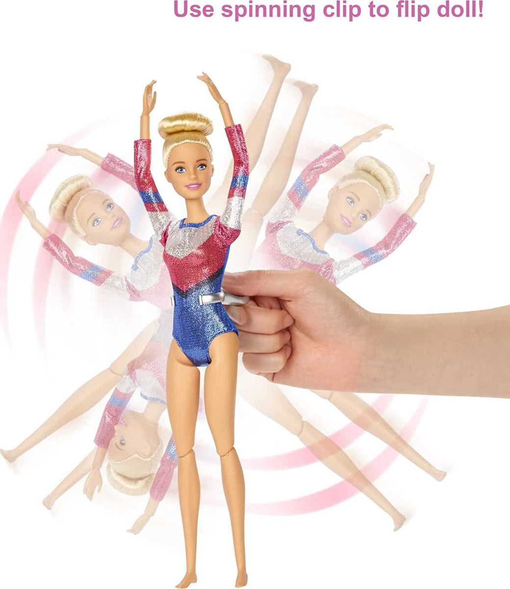 Buy Barbie Gymnastics Playset Barbie Doll with Twirling Feature | Yallatoys.com