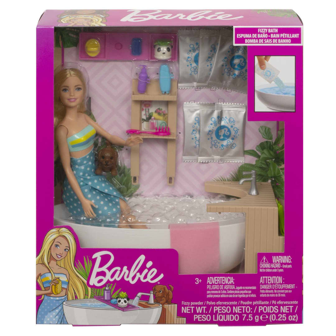 Buy Barbie Fizzy Bath Doll With Tub Playset | Yallatoys.com