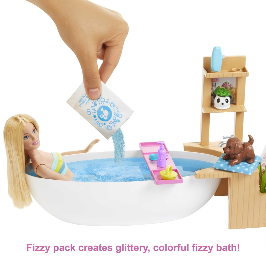 Buy Barbie Fizzy Bath Doll With Tub Playset | Yallatoys.com
