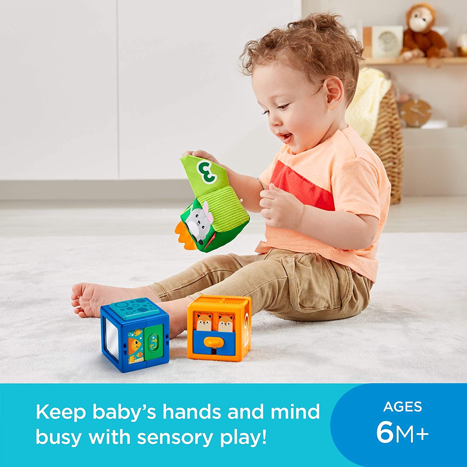 Buy Fisherprice Stack Discover Sensory Blocks | Yallatoys.com
