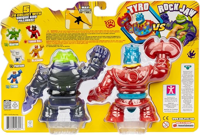 Buy Heroes of Goo Jit Zu Smash Strikers Versus Pack Tyro Vs Rock Jaw | Yallatoys.com