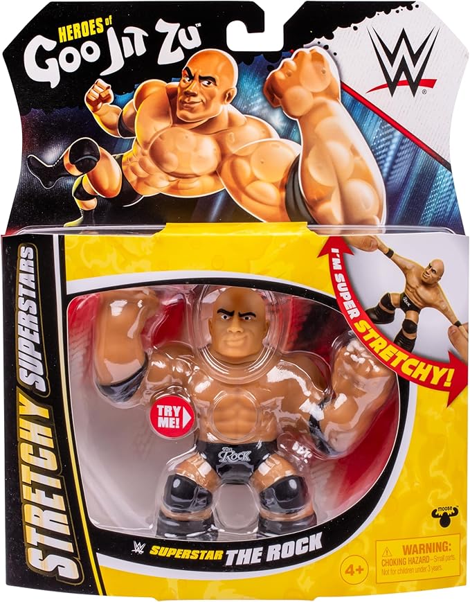 Buy Heroes of Goo Jit Zu WWE Stretchy Superstar The Rock | Yallatoys.com