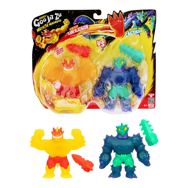 Buy Goo Jit Zu S13 Meteor Madness Versus Action Figure Flame Blazagon Vs Cacticus 2Pcs | Yallatoys.com