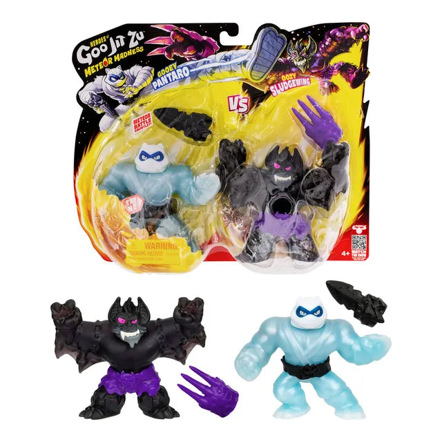 Buy Goo Jit Zu S13 Meteor Madness Versus Action Figure Pantaro Vs Sludgewing 2Pcs 12 Cm | Yallatoys.com