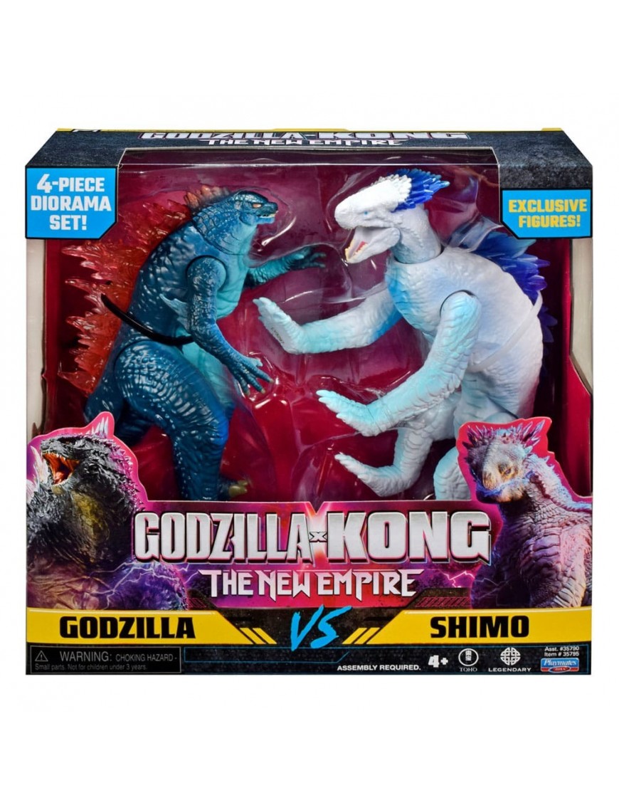 Buy Godzilla vs Kong 6inch The New Empire Two Pack Figure Godzilla Vs Shimo Exclusive Set | Yallatoys.com
