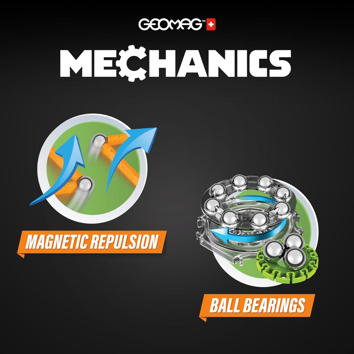 Buy Geomag Mechanics Motion Recycled 2Magnetic Gears 96 pcs | Yallatoys.com