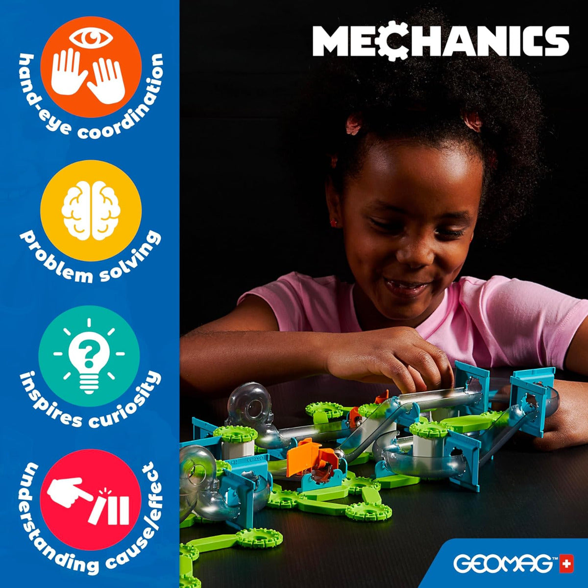 Buy Geomag Mechanics Motion Recycled 2Magnetic Gears 96 pcs | Yallatoys.com