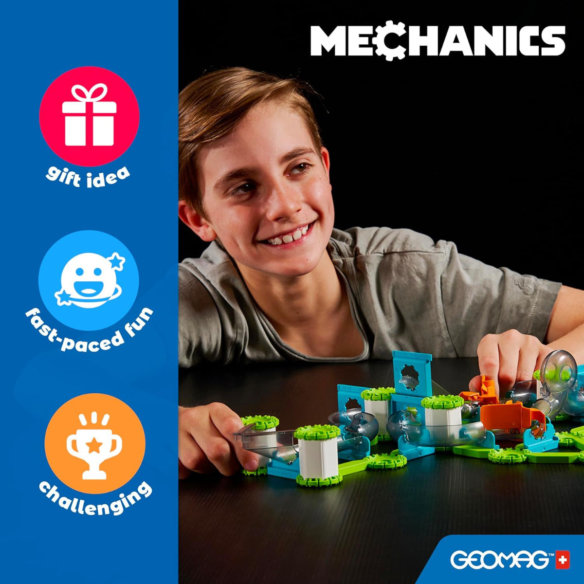 Buy Geomag Mechanics Motion Recycled 2Magnetic Gears 96 pcs | Yallatoys.com