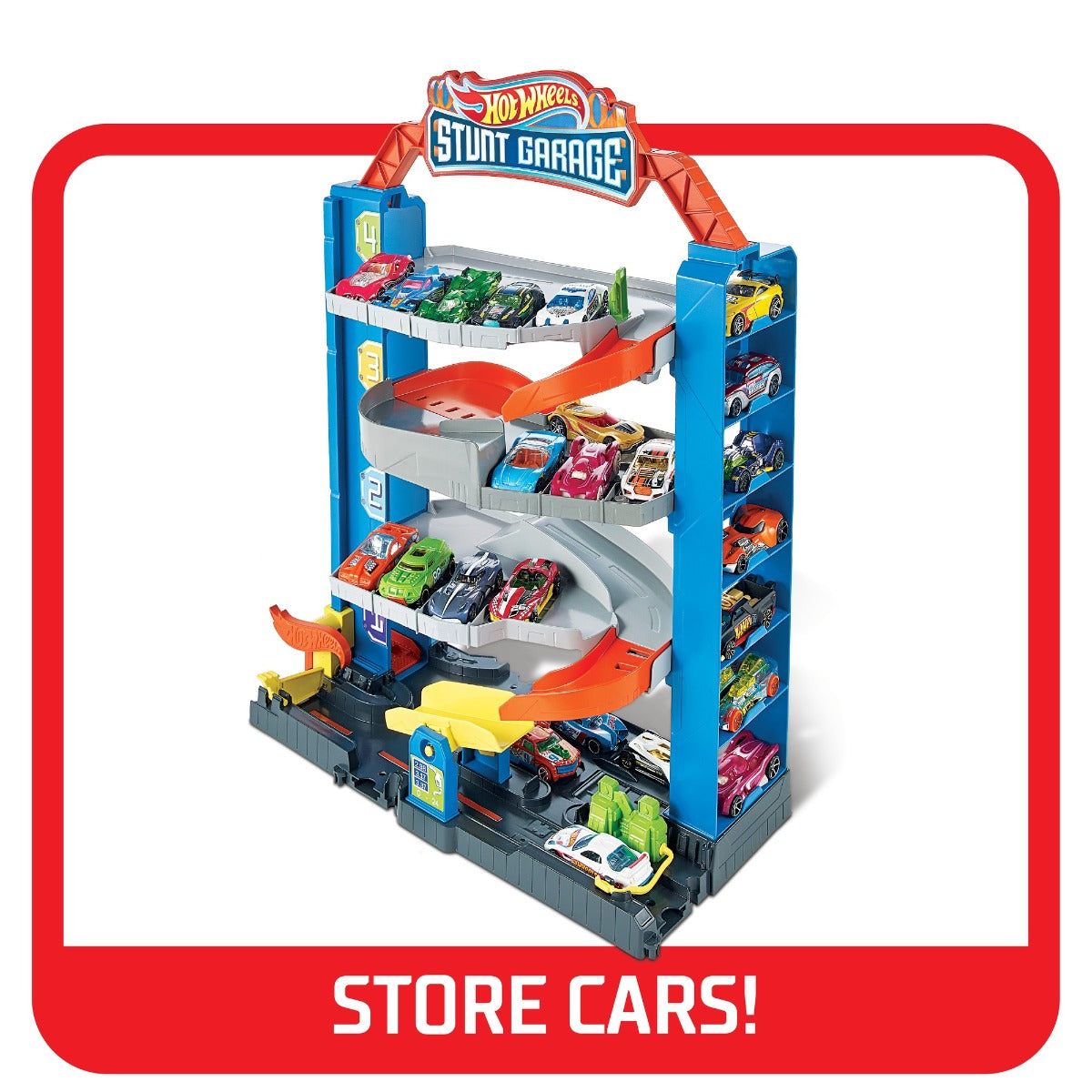 Buy Hot Wheels City Stunt Jump & Drop Garage Play Set with 1 Car | Yallatoys.com