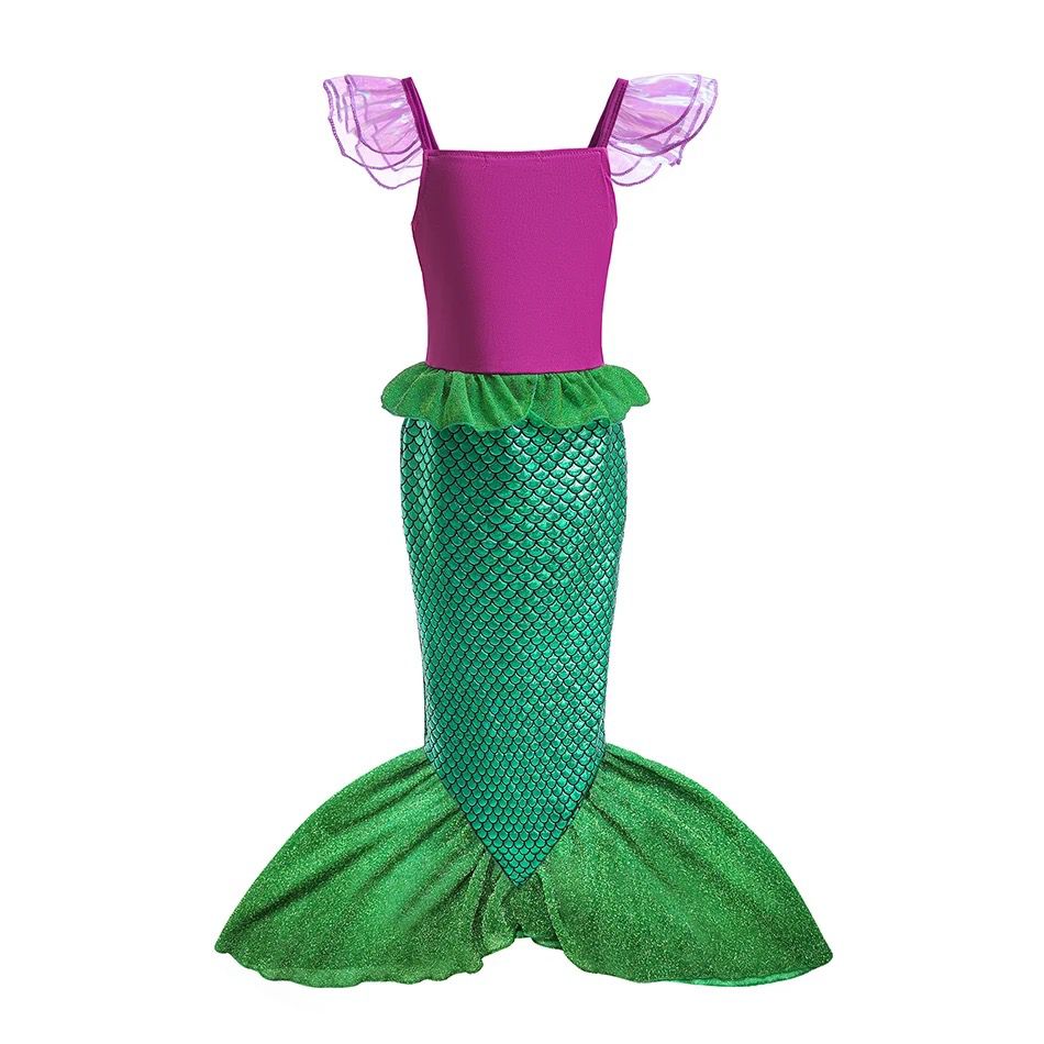 Buy Little Girls Green Mermaid Costume Full Set | Yallatoys.com