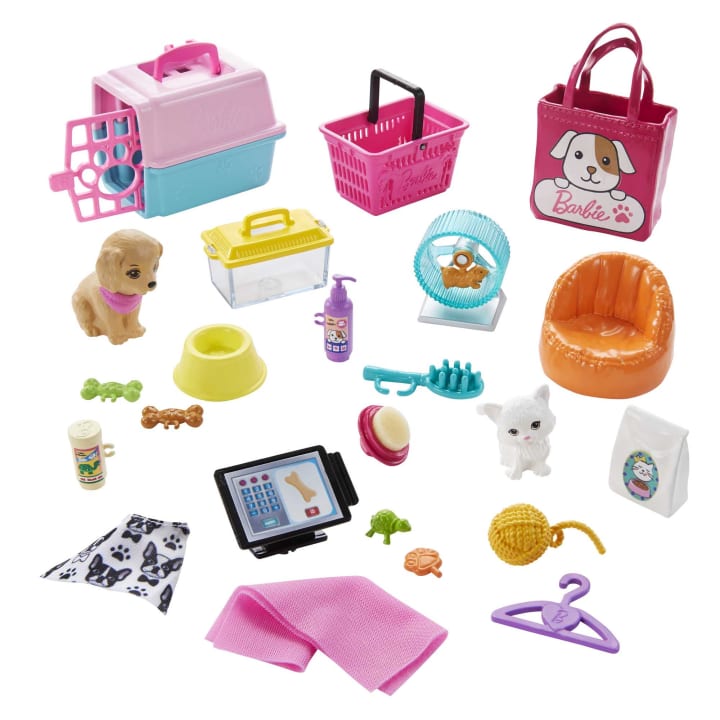 Buy Barbie Doll And Pet Boutique Playset With 4 Pets And Accessories | Yallatoys.com