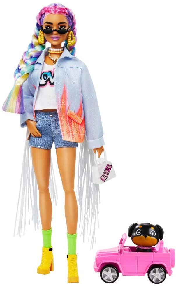 Buy Barbie Extra Doll Rainbow Braids | Yallatoys.com