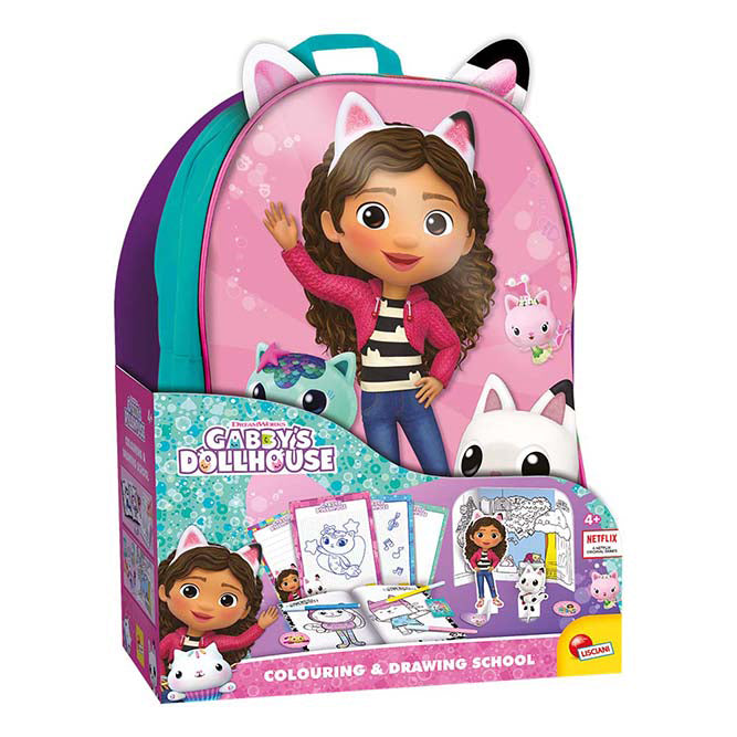 Buy Gabby's Dollhouse Drawing And Colouring Backpack | Yallatoys.com
