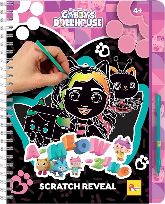 Buy Gabby's Dollhouse Sketchbook A Meow Zing Scratch Reveal | Yallatoys.com
