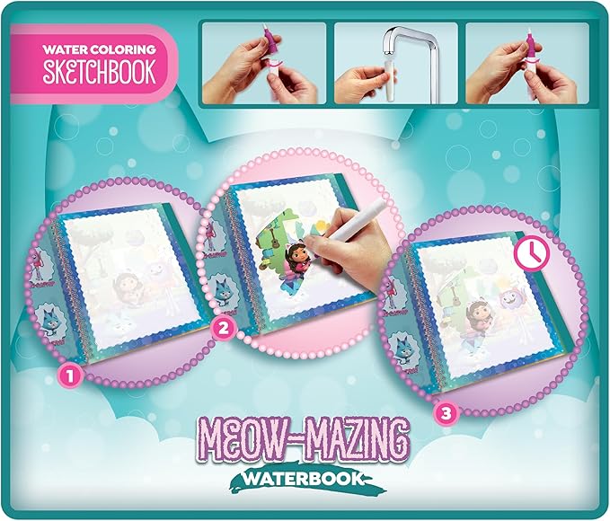 Buy Gabby's Dollhouse Sketchbook A Meow Mazing Waterbook | Yallatoys.com
