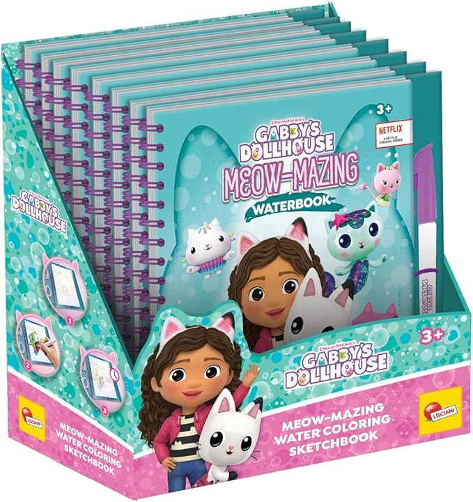 Buy Gabby's Dollhouse Sketchbook A Meow Mazing Waterbook | Yallatoys.com