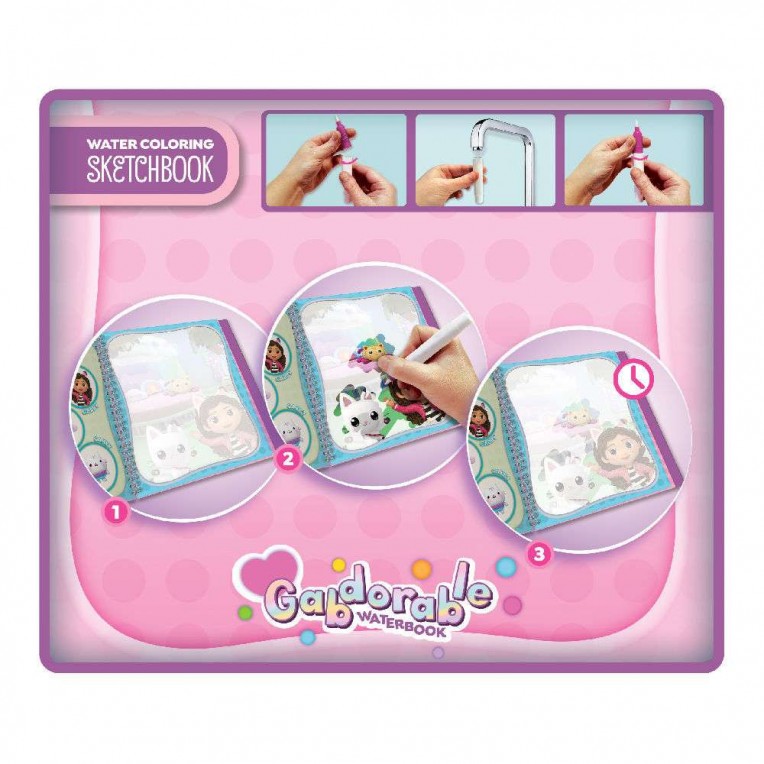 Buy Gabby's Dollhouse Sketchbook Gabdorable Waterbook | Yallatoys.com