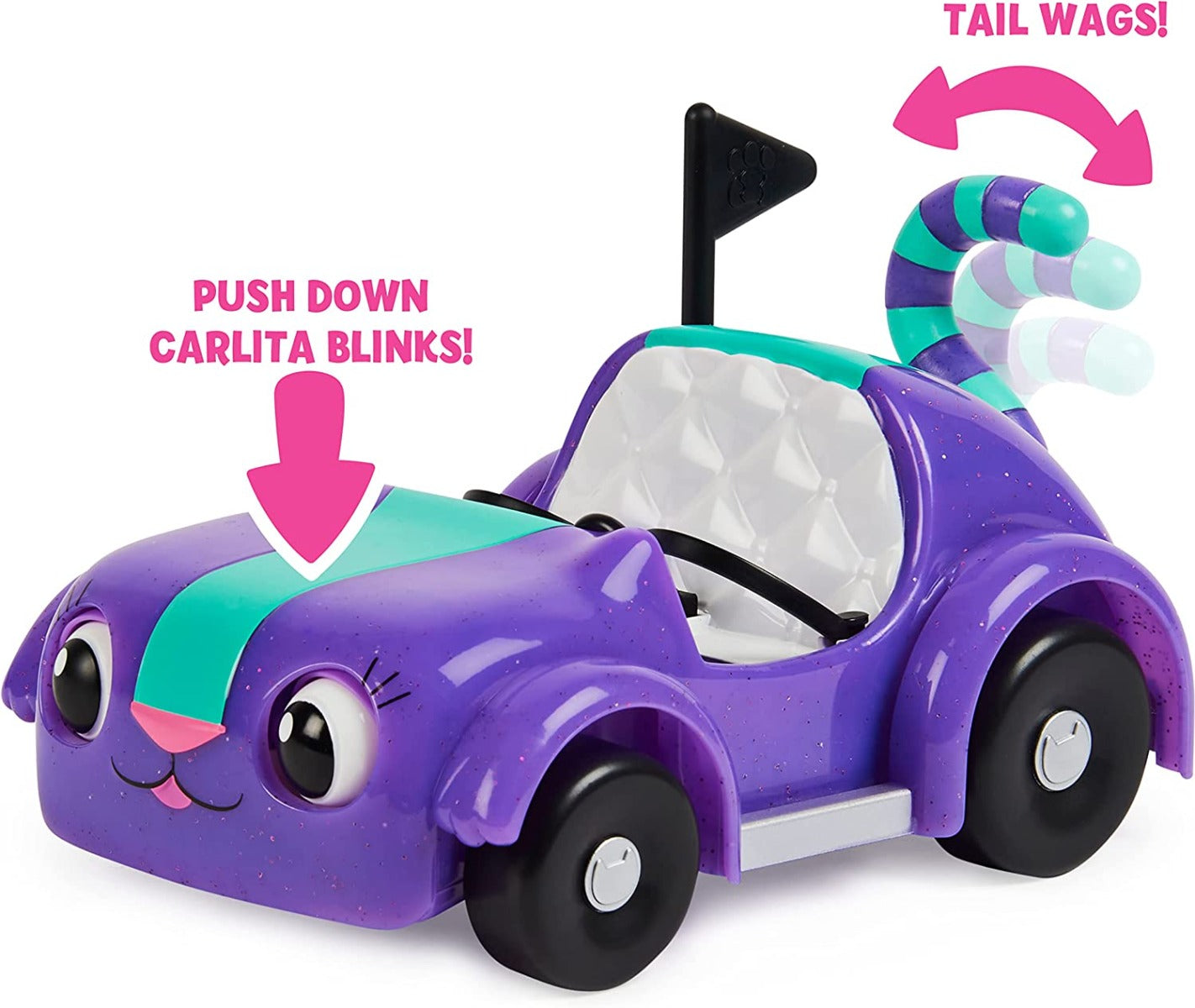 Buy Gabbys Dollhouse Carlita Toy Car with Pandy Paws Collectible Figure and 2 Accessories | Yallatoys.com