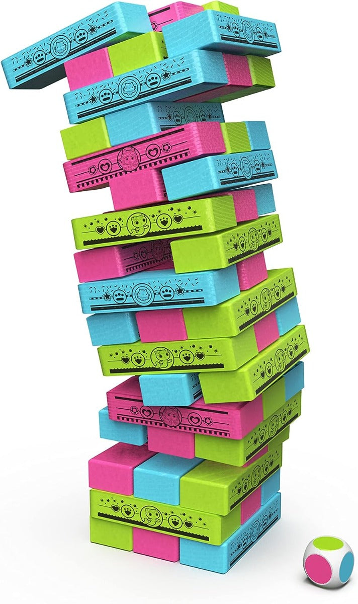 Buy Gabbys Dollhouse Jumbling Tower Building Toppling Wood Game | Yallatoys.com