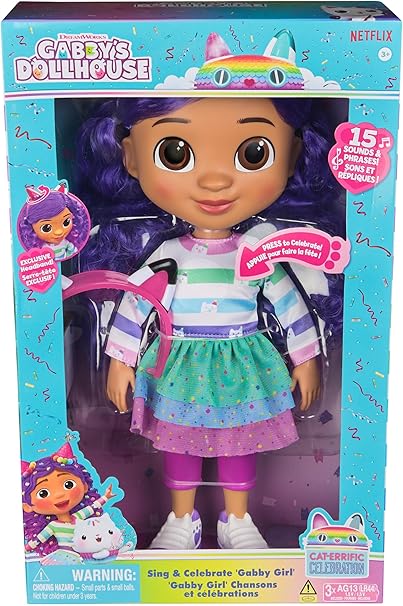 Buy Gabbys Dollhouse Sing & Celebrate Gabby Girl Doll 33cm | Yallatoys.com