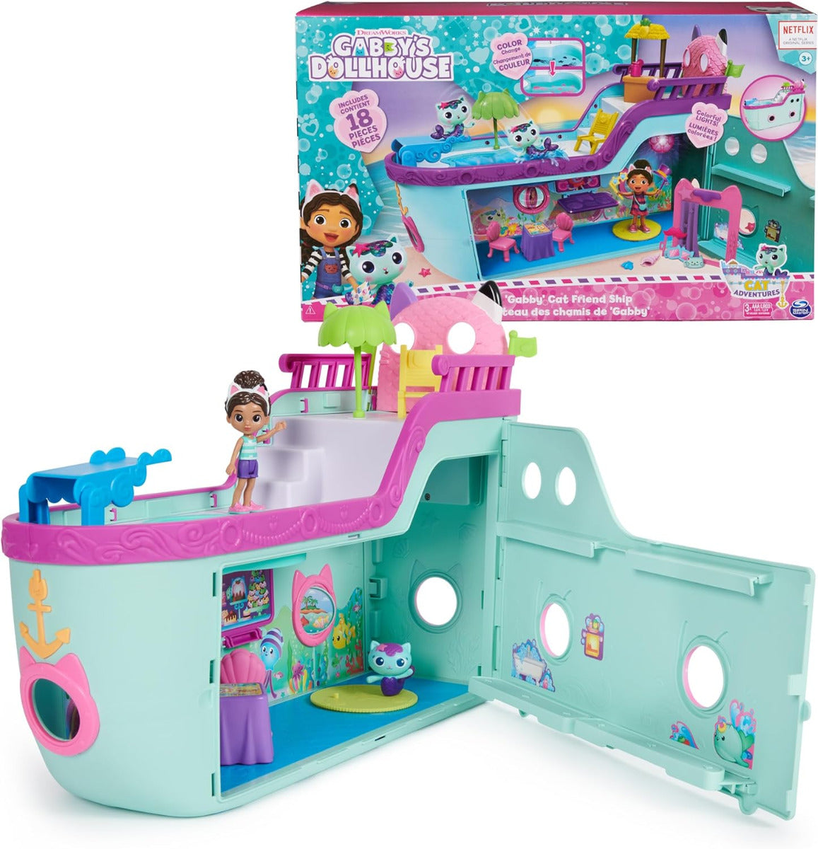 Buy Gabby's Dollhouse Cat Friend Ship | Yallatoys.com