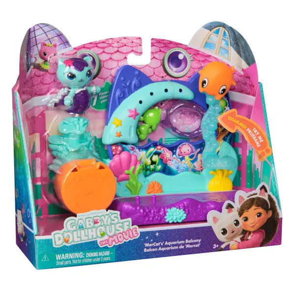 Buy Gabbys Dollhouse The Movie MerCats Aquarium Balcony Playset (Sold Separately Subjected to Availability) | Yallatoys.com