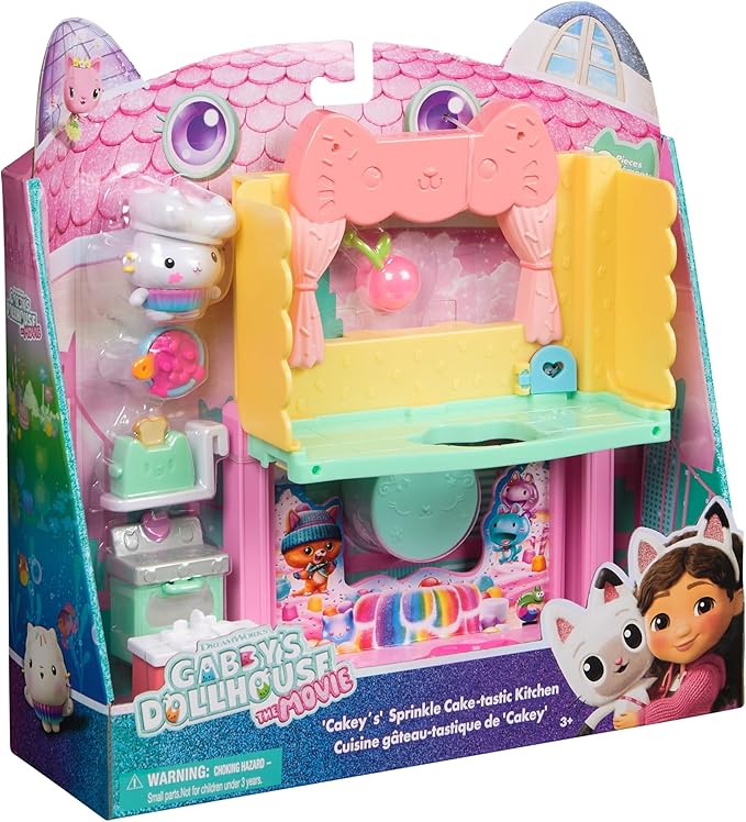 Buy Gabby's Dollhouse The Movie Cakeys Sprinkle Cake-Tastic Kitchen | Yallatoys.com