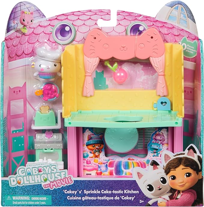 Buy Gabby's Dollhouse The Movie Cakeys Sprinkle Cake-Tastic Kitchen | Yallatoys.com