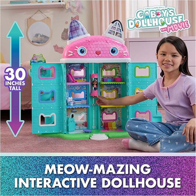 Buy Gabby's Dollhouse The Movie Meow-Mazing Interactive Dollhouse | Yallatoys.com
