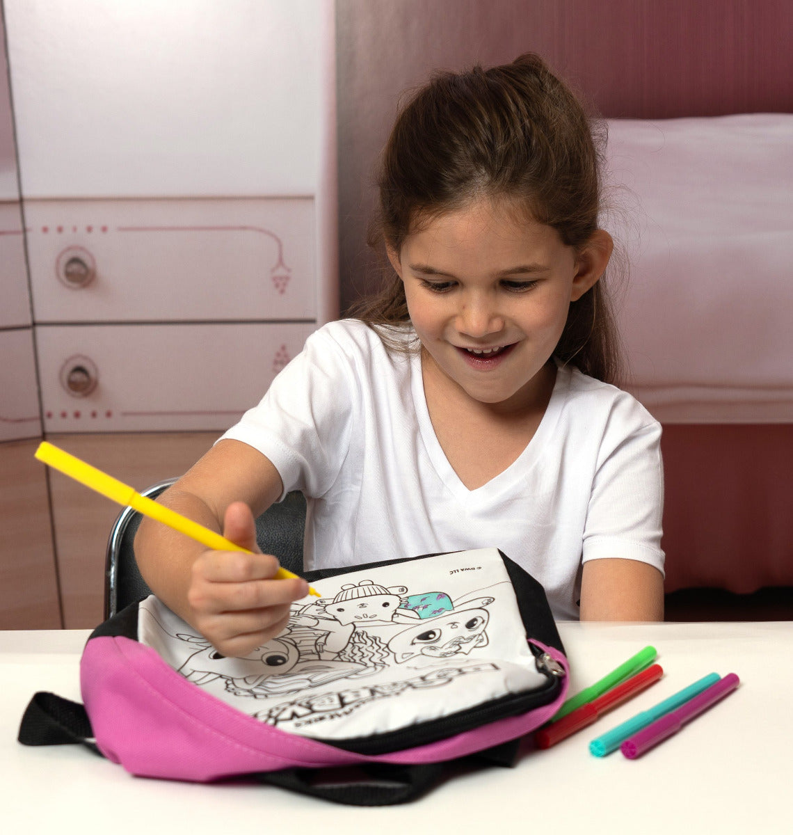 Buy Gabbys Dollhouse Colouring Backpack | Yallatoys.com