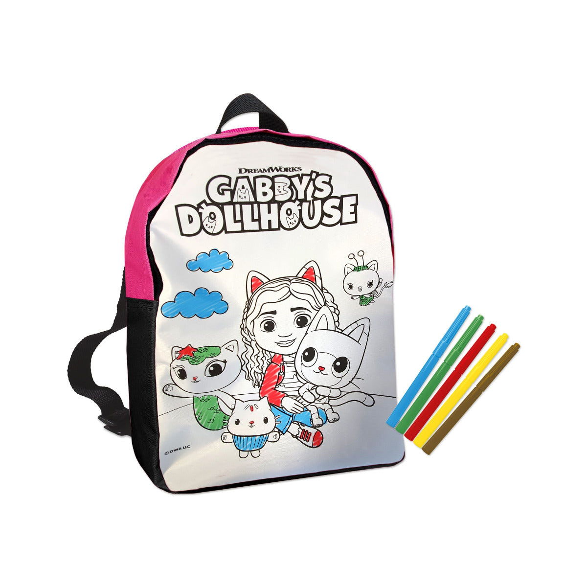 Buy Gabbys Dollhouse Colouring Backpack | Yallatoys.com