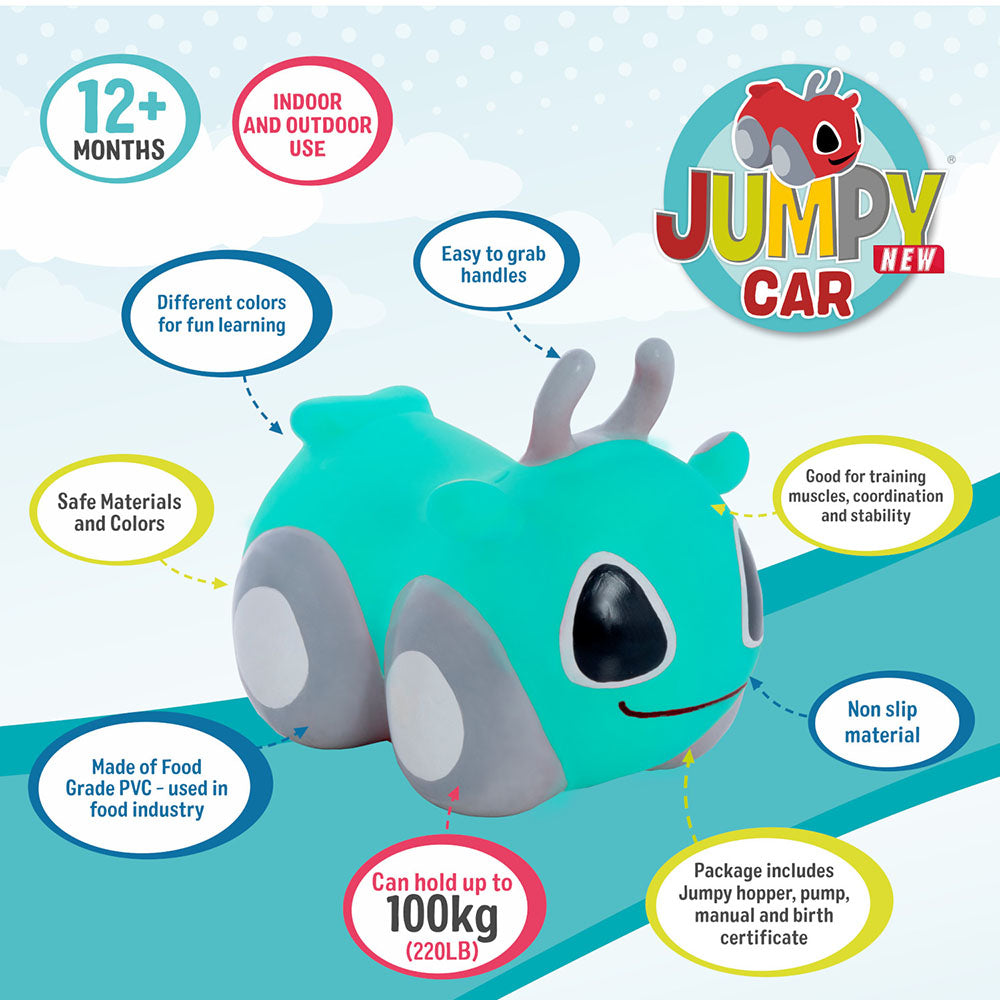 Buy My First Jumpy Car Mint Green | Yallatoys.com