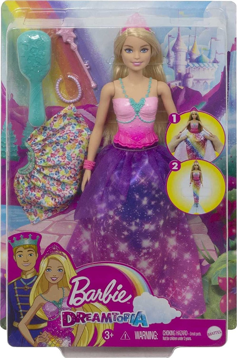 Buy Barbie Dreamtopia 2 In 1 Princess To Mermaid Fashion Transformation Doll | Yallatoys.com