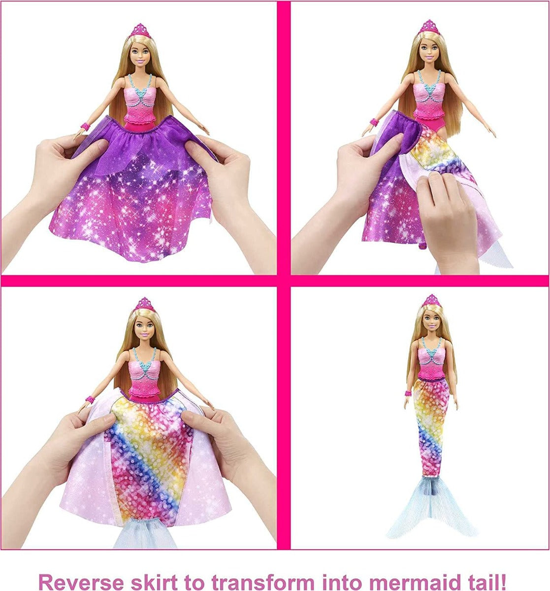 Buy Barbie Dreamtopia 2 In 1 Princess To Mermaid Fashion Transformation Doll | Yallatoys.com