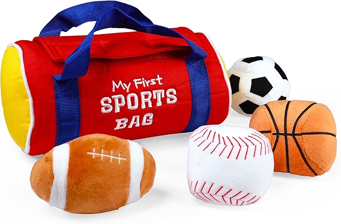 Buy Gund My First Sports Bag Plush Playset | Yallatoys.com
