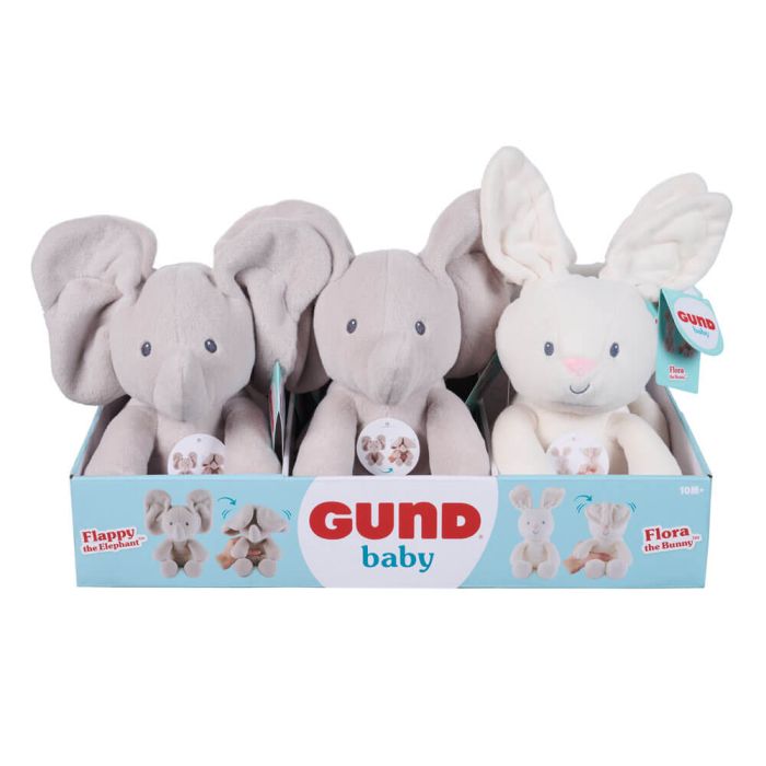 Buy Gund Flappy Elephant and Flora Bunny Peek A Boo Plush (Sold Separately Subjected to Availability) | Yallatoys.com