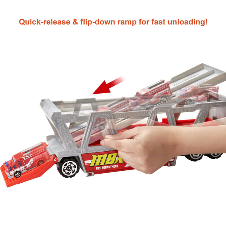 Buy Matchbox Fire Rescue Hauler | Yallatoys.com