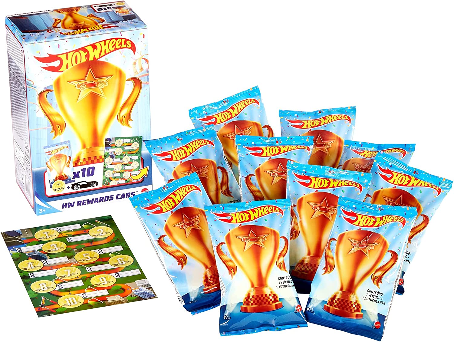 Buy Hot Wheels Rewards Car Diecast Vehicle 10 piece Pack | Yallatoys.com