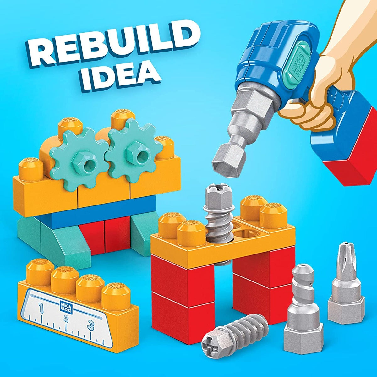 Buy Mattel Mega Blocks Lil Building Drill Set | Yallatoys.com