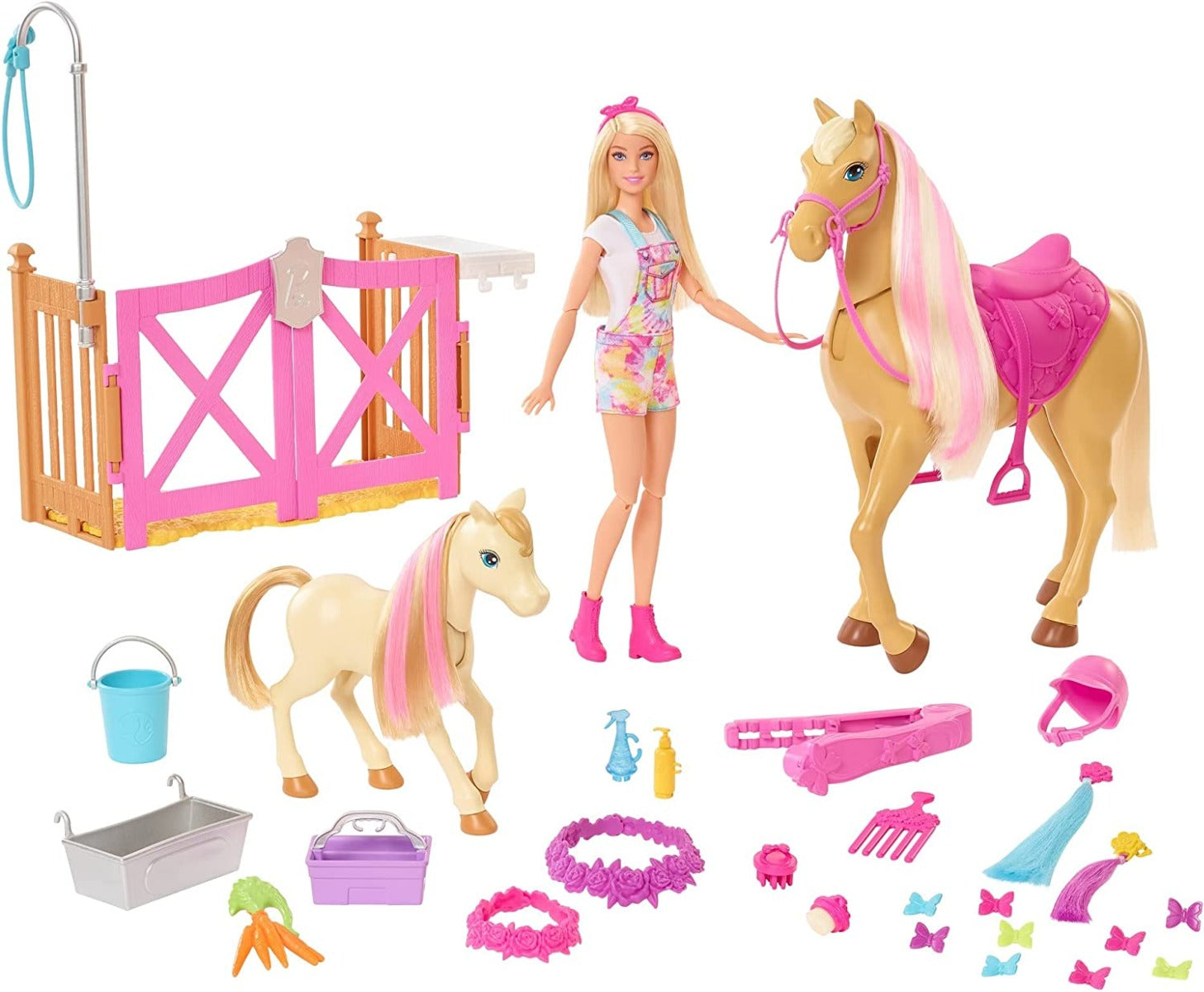 Buy Barbie Groom N Care Doll Horses and Playset | Yallatoys.com