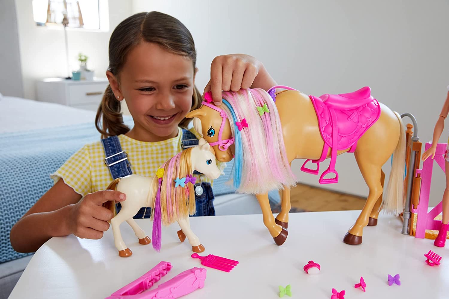 Buy Barbie Groom N Care Doll Horses and Playset | Yallatoys.com