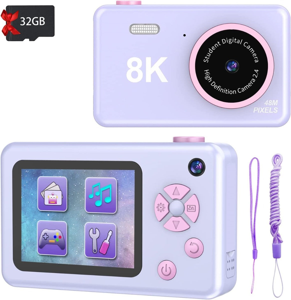 Buy My Cam Children 8K Digital Camera Purple | Yallatoys.com