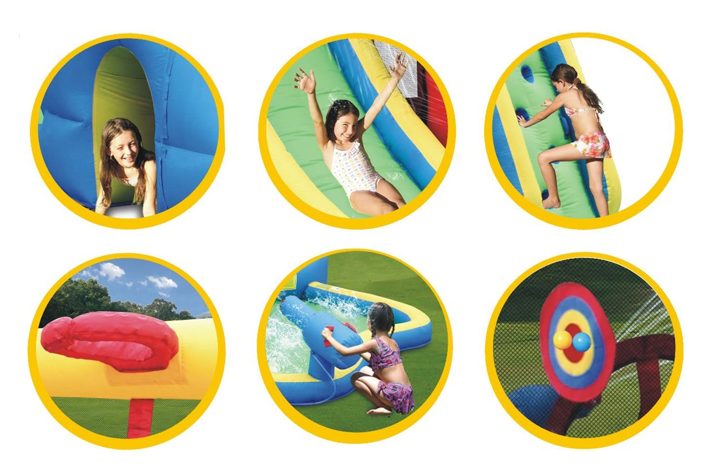 Buy Happy Hop Splash Wave Fun Zone Bouncy Castle | Yallatoys.com