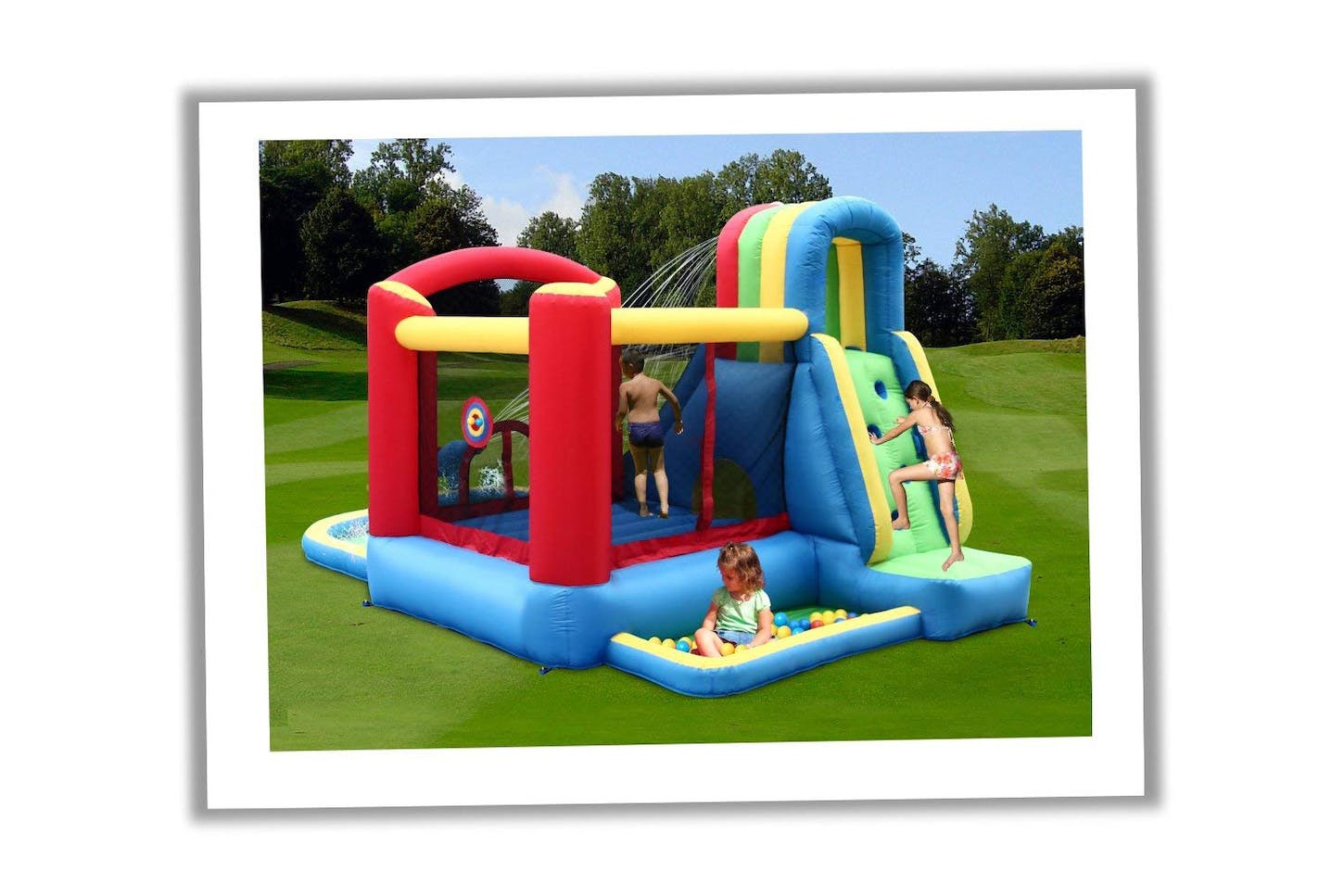 Buy Happy Hop Splash Wave Fun Zone Bouncy Castle | Yallatoys.com
