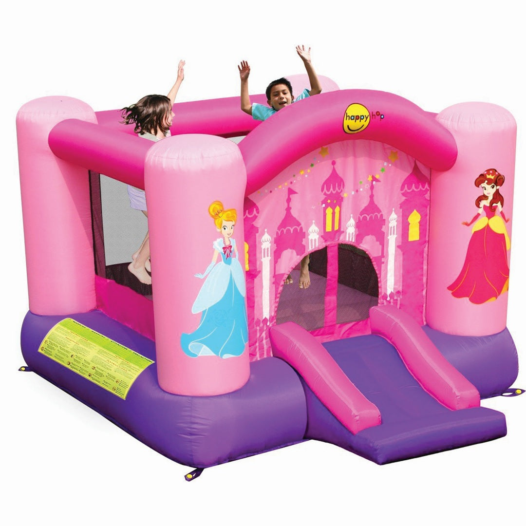 Buy Happy Hop Princess Slide And Hoop Bouncer | Yallatoys.com