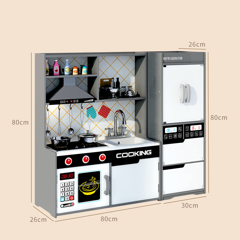 Buy Little Angel Kids Kitchen Wooden Set White and Grey | Yallatoys.com